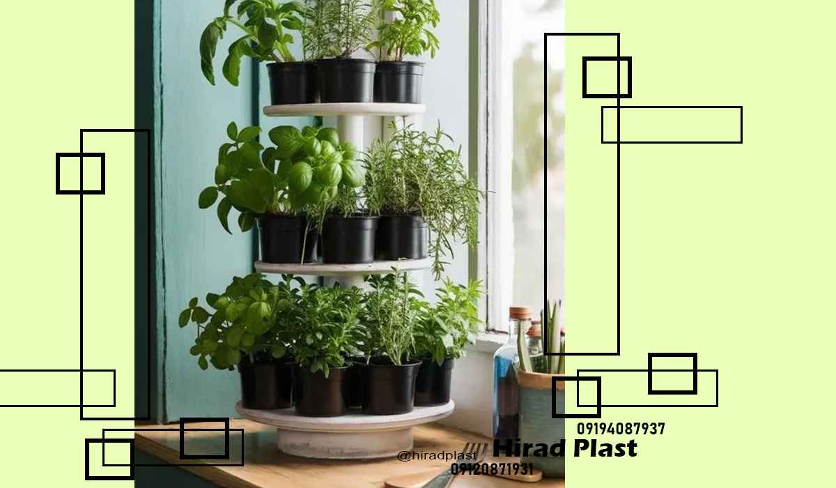 گلدان پلاستیکی نشا